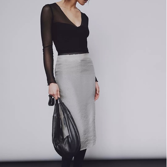 EUC $98 Free People Idle Hands Sling Black Leather Used Once! - Picture 3 of 8